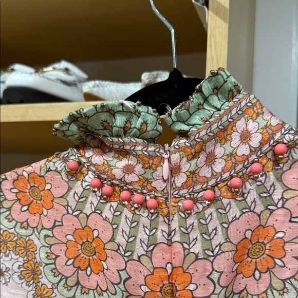 Zimmermann Kaleidoscope Bell Sleeve Gown Leo Zodiac Maxi Dress - Picture 10 of 13